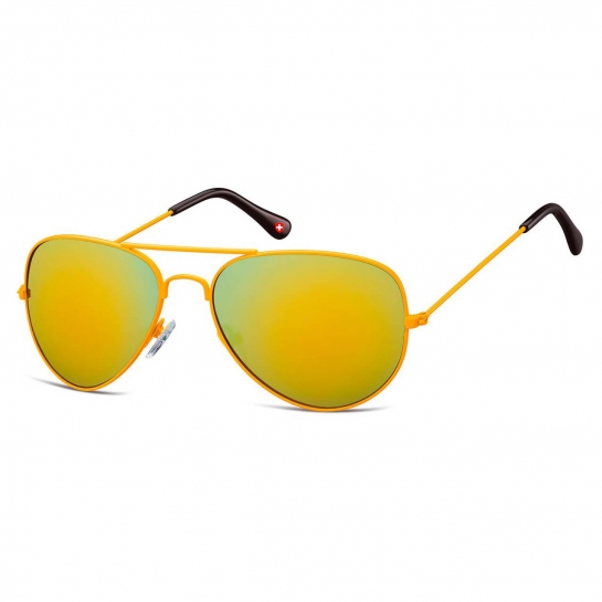 Okulary przeciwsłoneczne pilotki lustrzanki Montana MS96G żółte